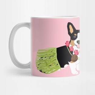 Tri Corgi Hula Dog Mug